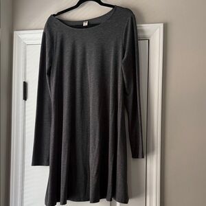 Old Navy Charcoal Long Sleeve Dress